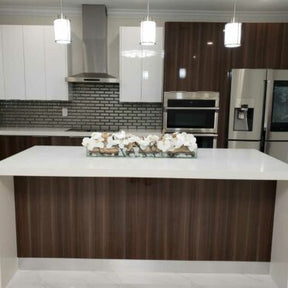 Cachepô de vidro Casa Moderna com Orquídeas Phalaenopsis Brancas